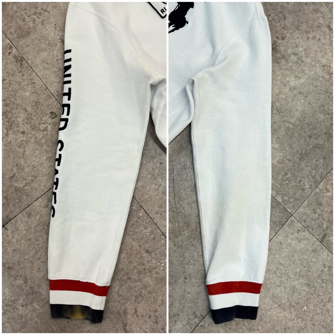 폴로 랄프로렌 USA 빅포니 반집업 맨투맨 화이트  L #csz2684 상품이미지6