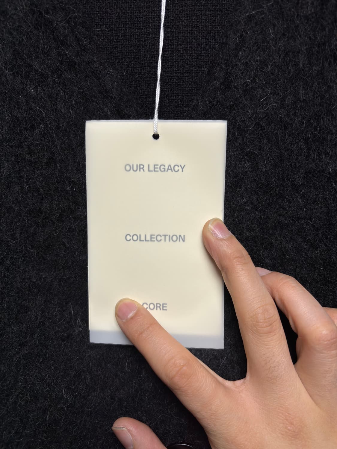 [50] 아워레가시 모헤어 가디건 블랙 상품이미지6