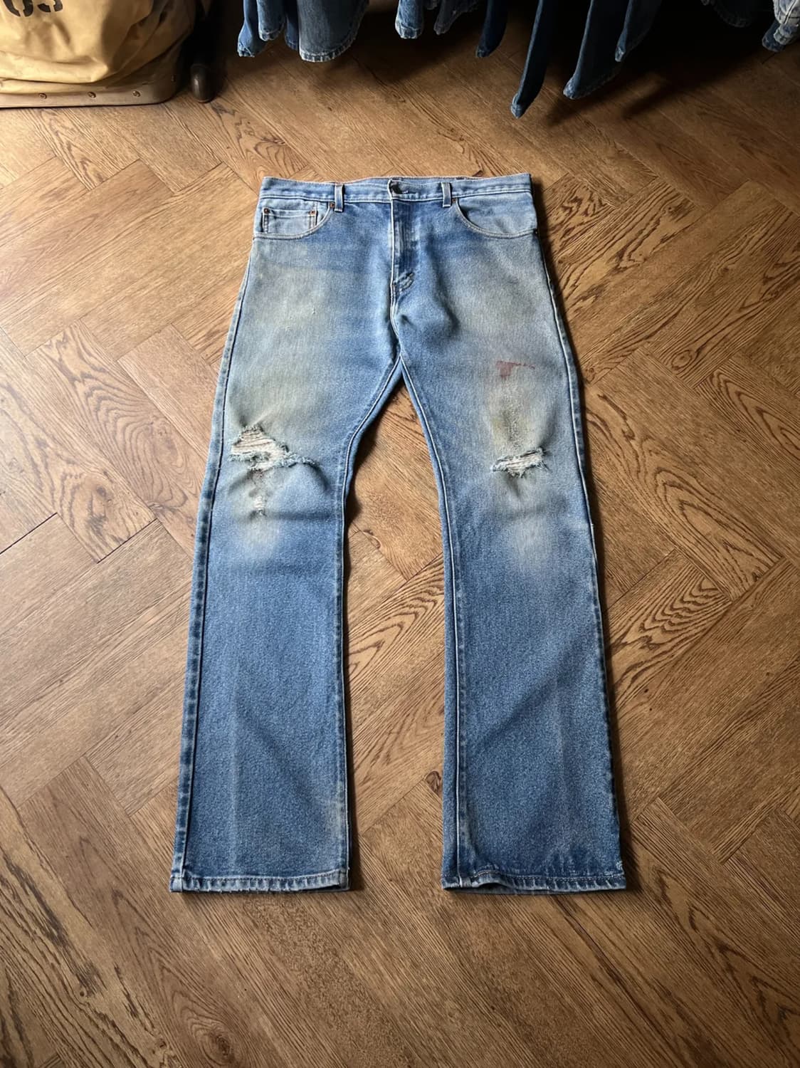 [34]리바이스 517 디스트로이드 스트레치 플레어 데님 팬츠 상품이미지1