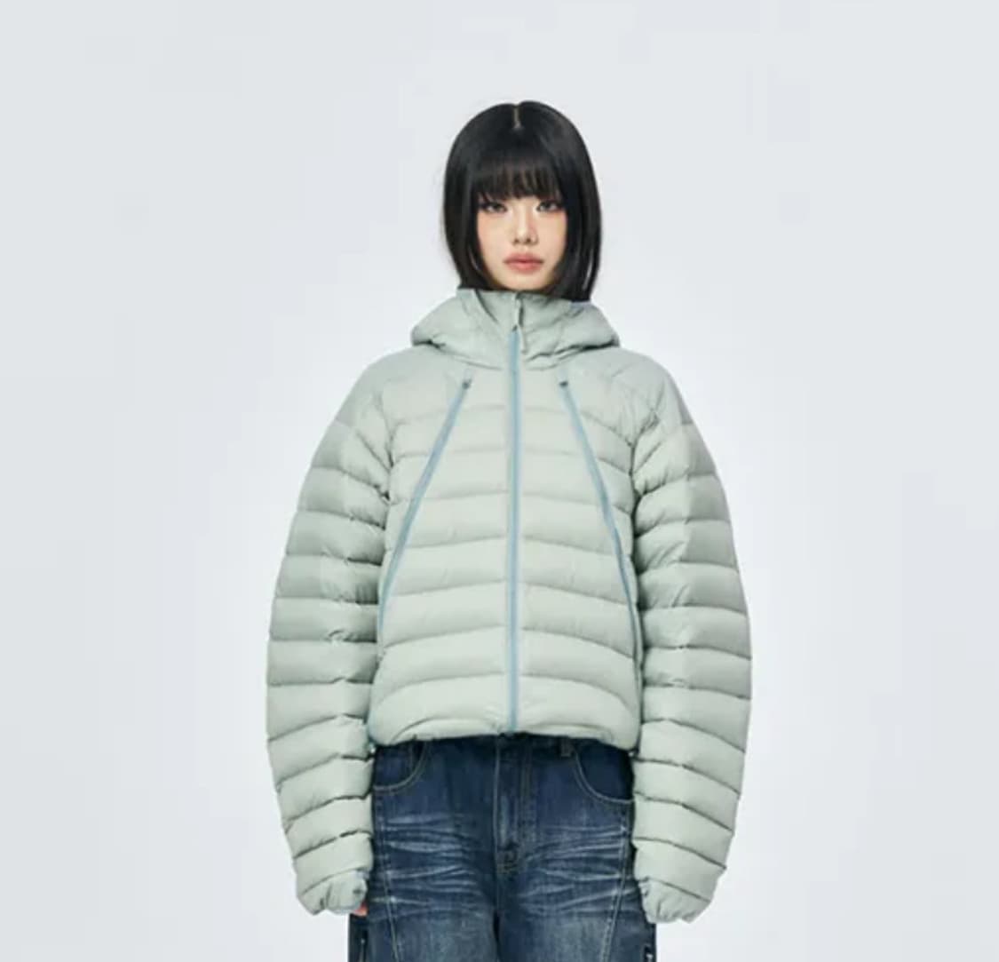 스키즘인듀싱 패딩 그린 M 사이즈 판매 상품이미지1