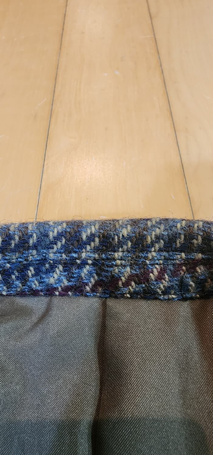 브라운 체크 트위드 모직자켓 L~슬림XL 상품이미지6