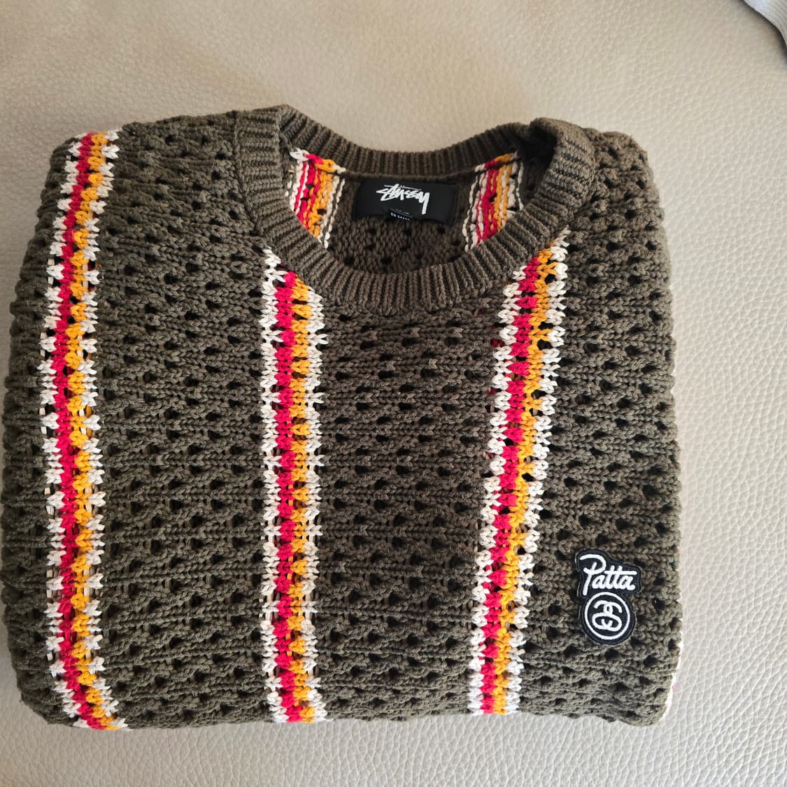 스투시 파타 니트L 상품이미지1