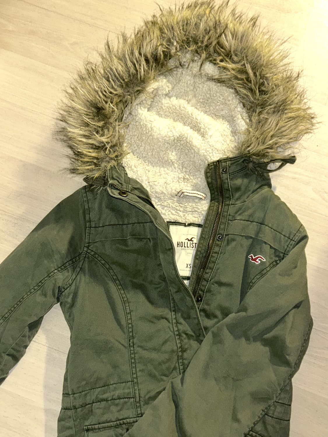 Hollister 홀리스터 카키 울프죠 자켓 xs 상품이미지1