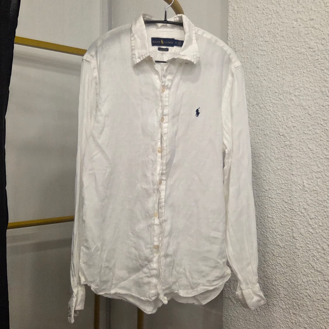 폴로 린넨 셔츠 화이트 클래식핏 m 상품이미지1