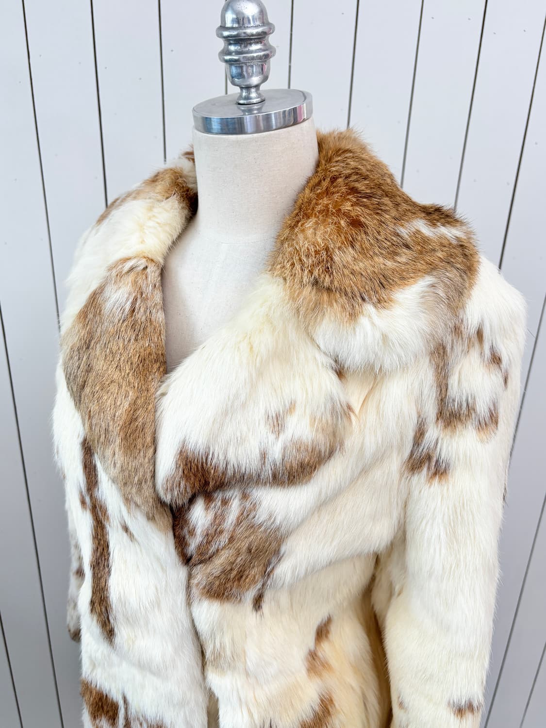 내츄럴 브라운 쉐이드 래빗 퍼 상품이미지5