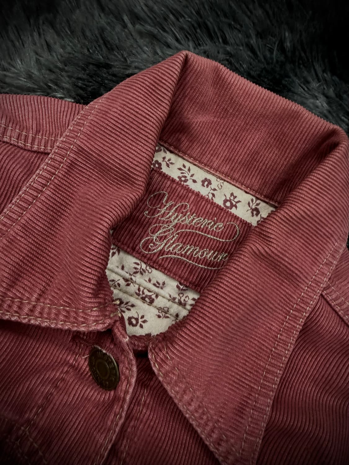 Hysteric Glamour 하트 걸프린팅 코듀로이 크롭 자켓 상품이미지9