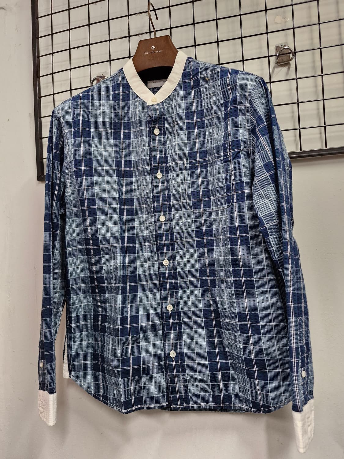 95M 커스텀멜로우 체크 긴팔 셔츠. 상품이미지3