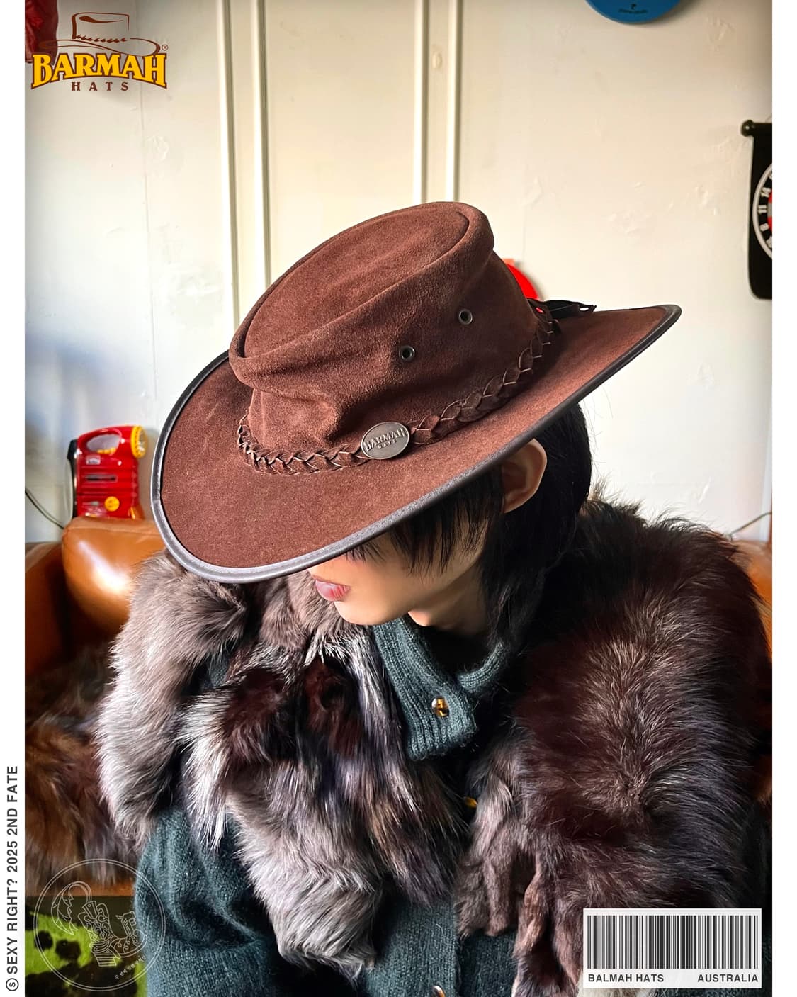 Balmah Hats Genuine Leather Pedora 상품이미지1