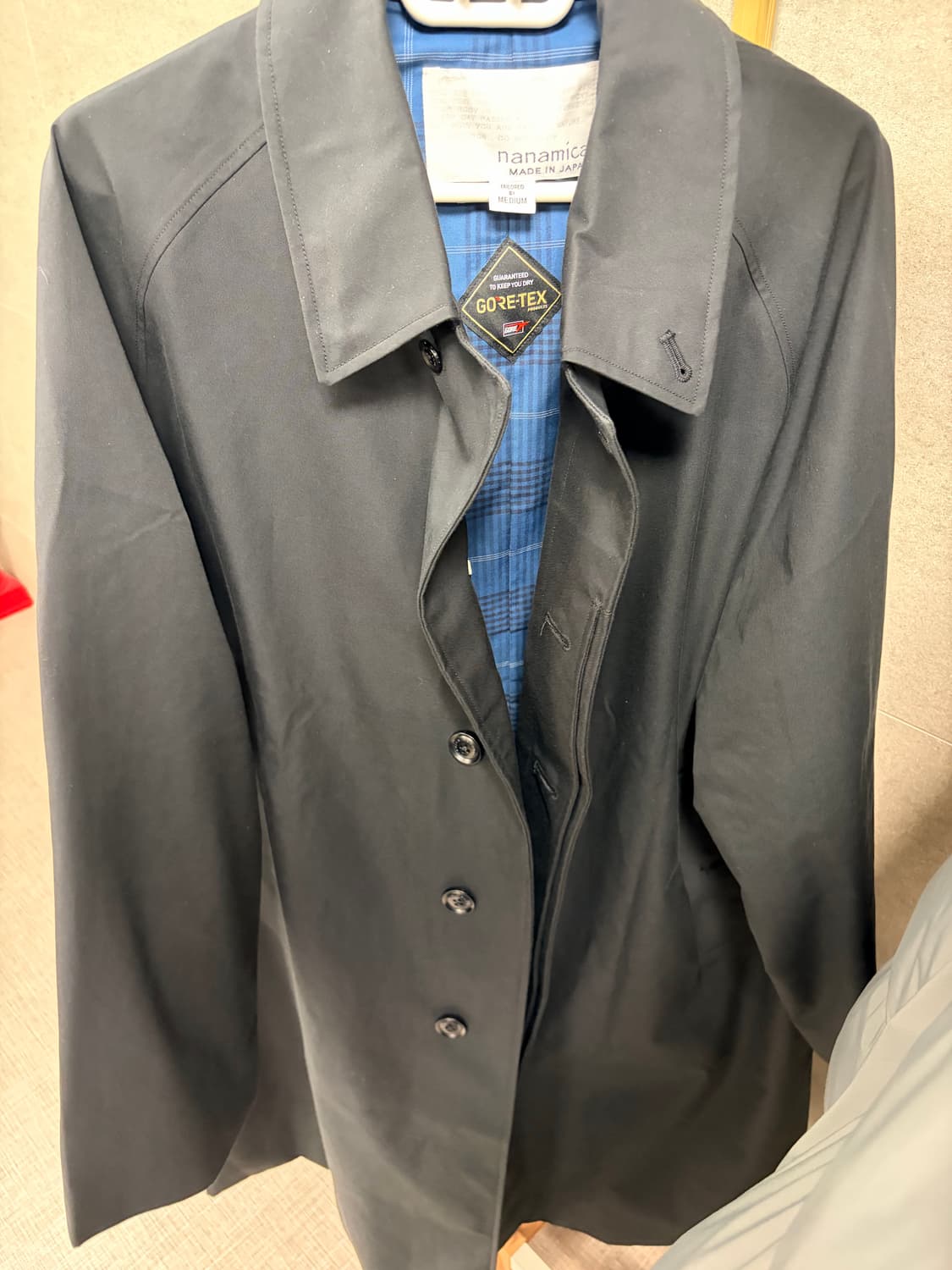 나나미카 25SS 블랙 2L 고어텍스 발마칸 자켓 S25SB032E K 상품이미지4