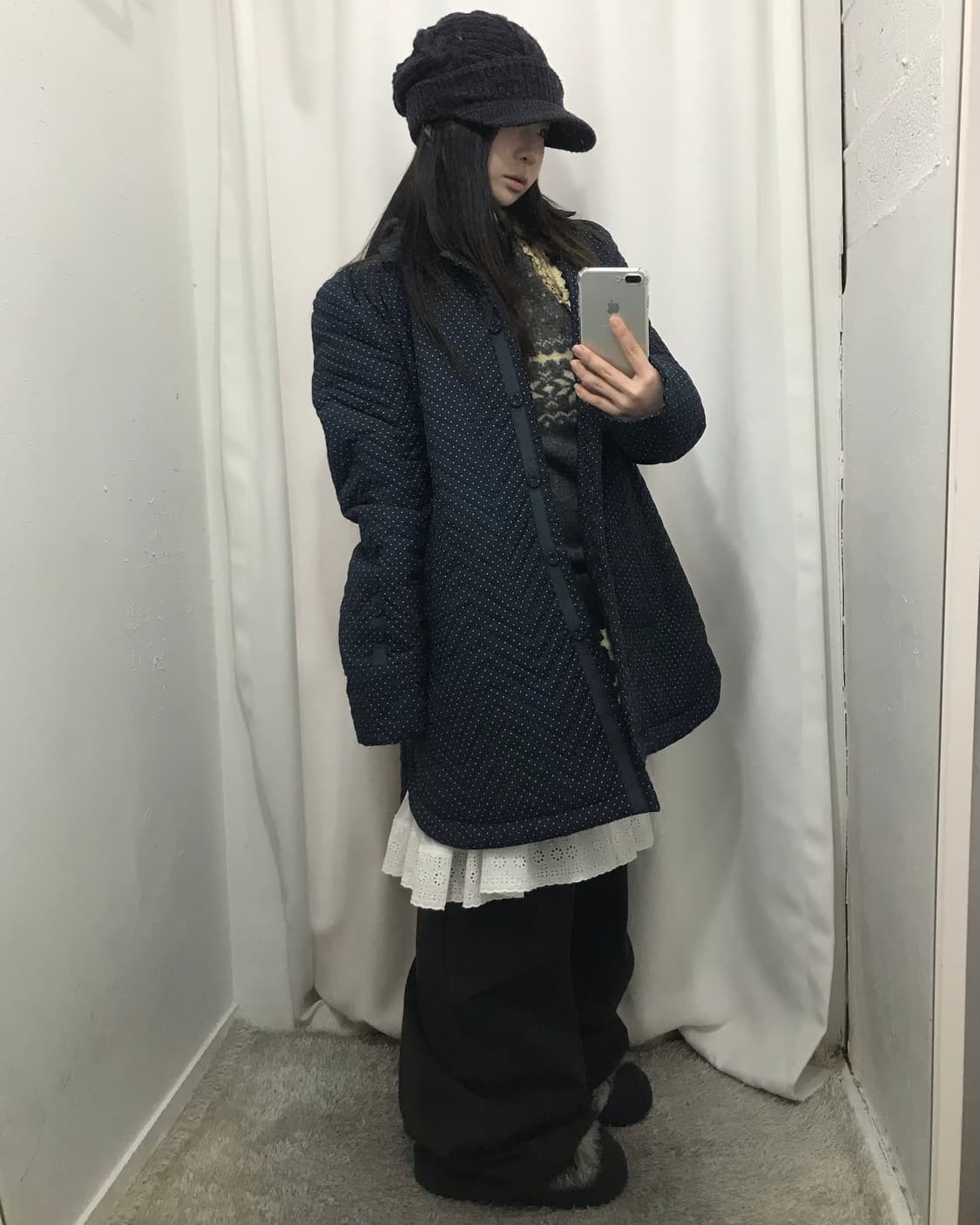 도트 경량패딩 코디 세트 🤍  상품이미지1