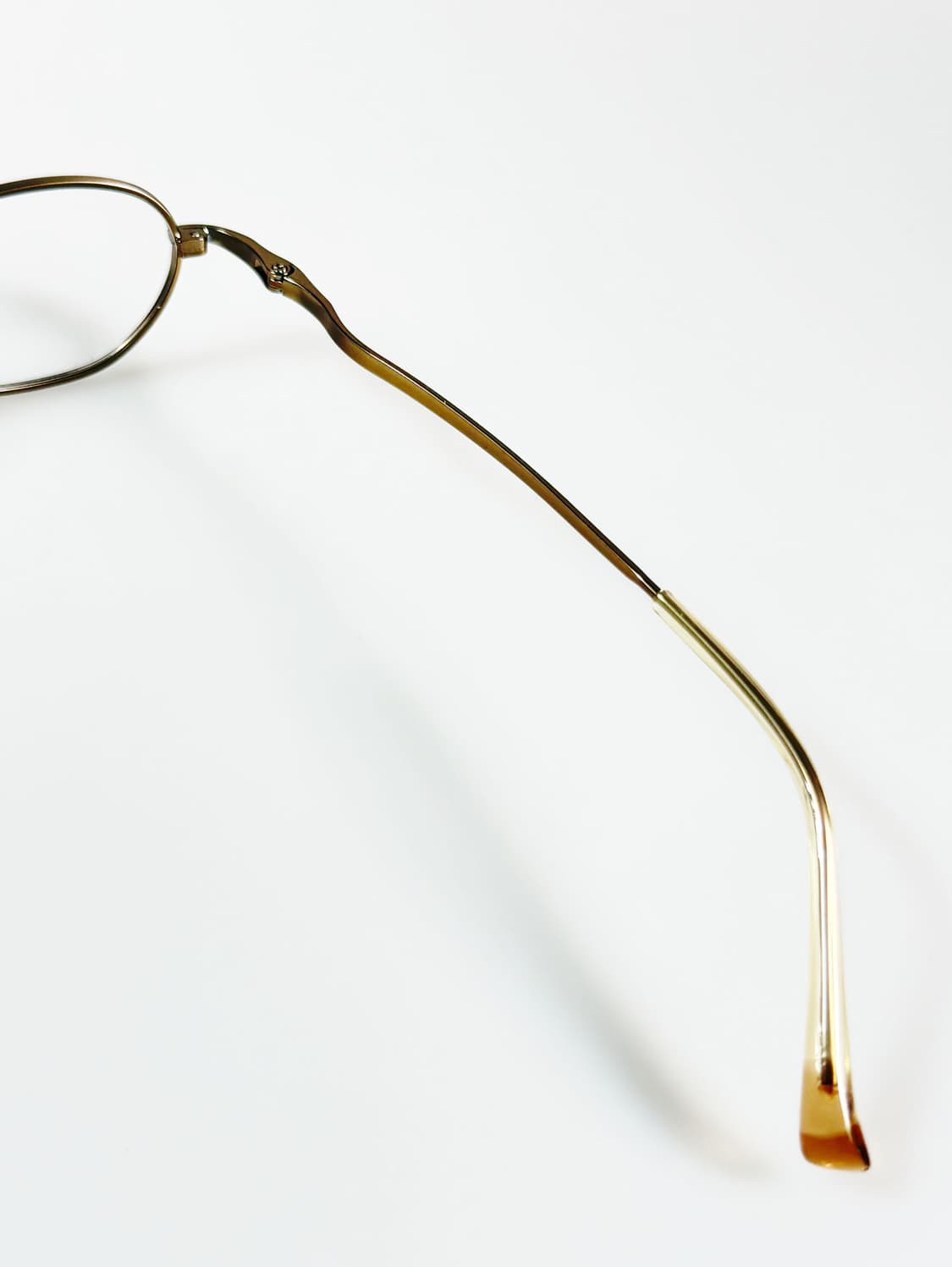 90s 골드 슬림 오벌 프레임 빈티지 안경 상품이미지6