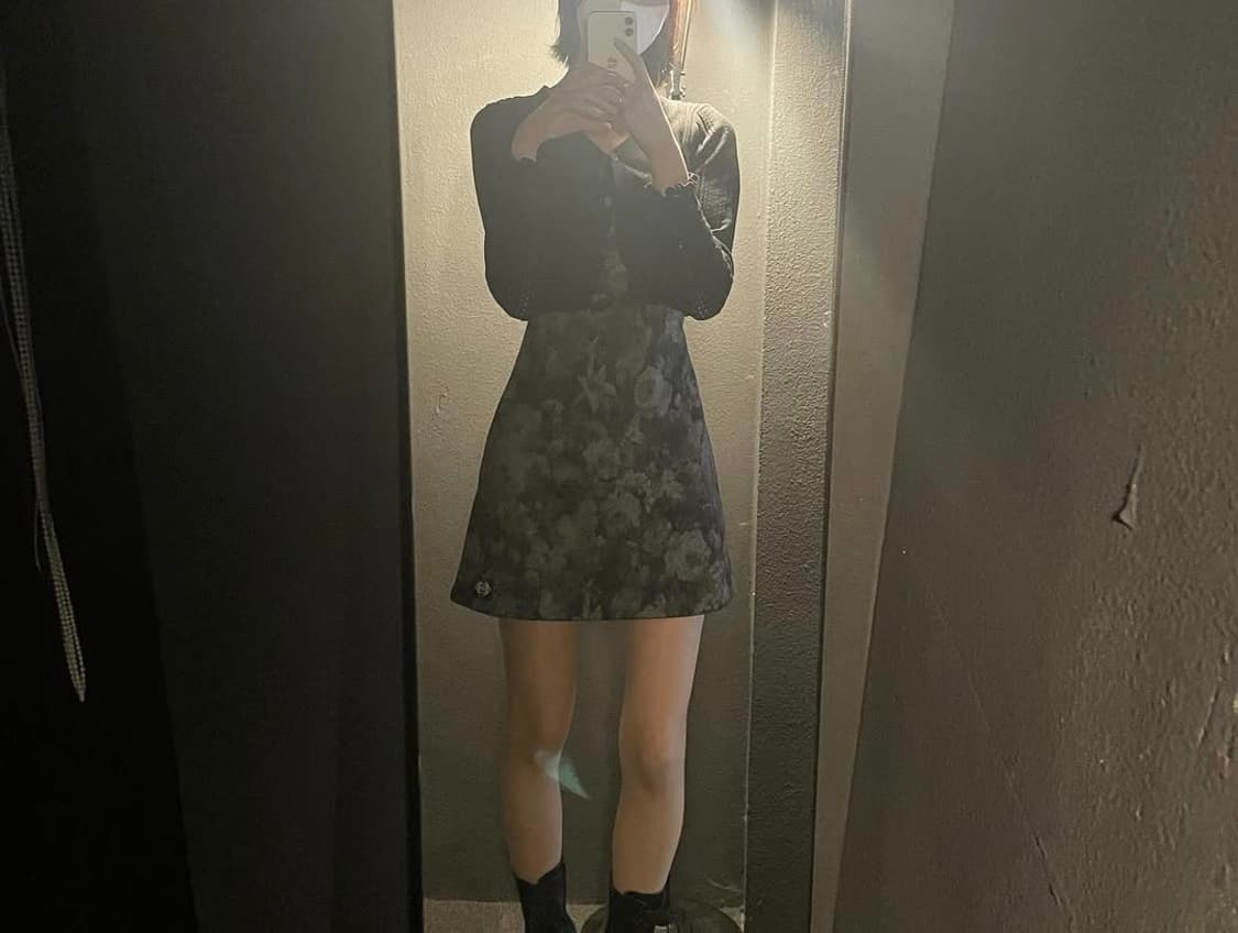 시티브리즈 자가드 미니 원피스 상품이미지4