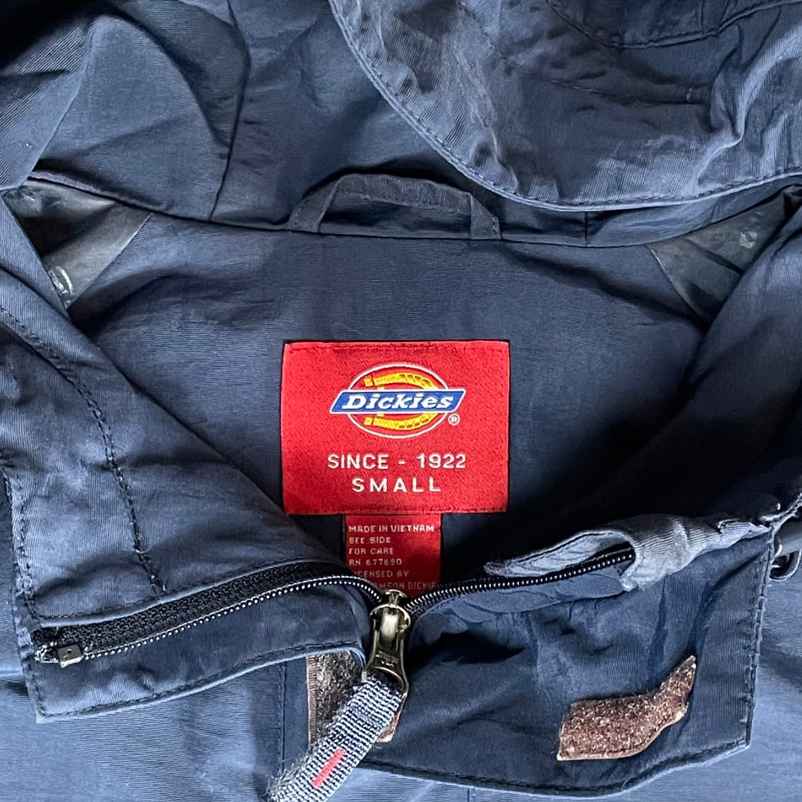 디키즈 네이비 후드 나일론 자켓 S 상품이미지4