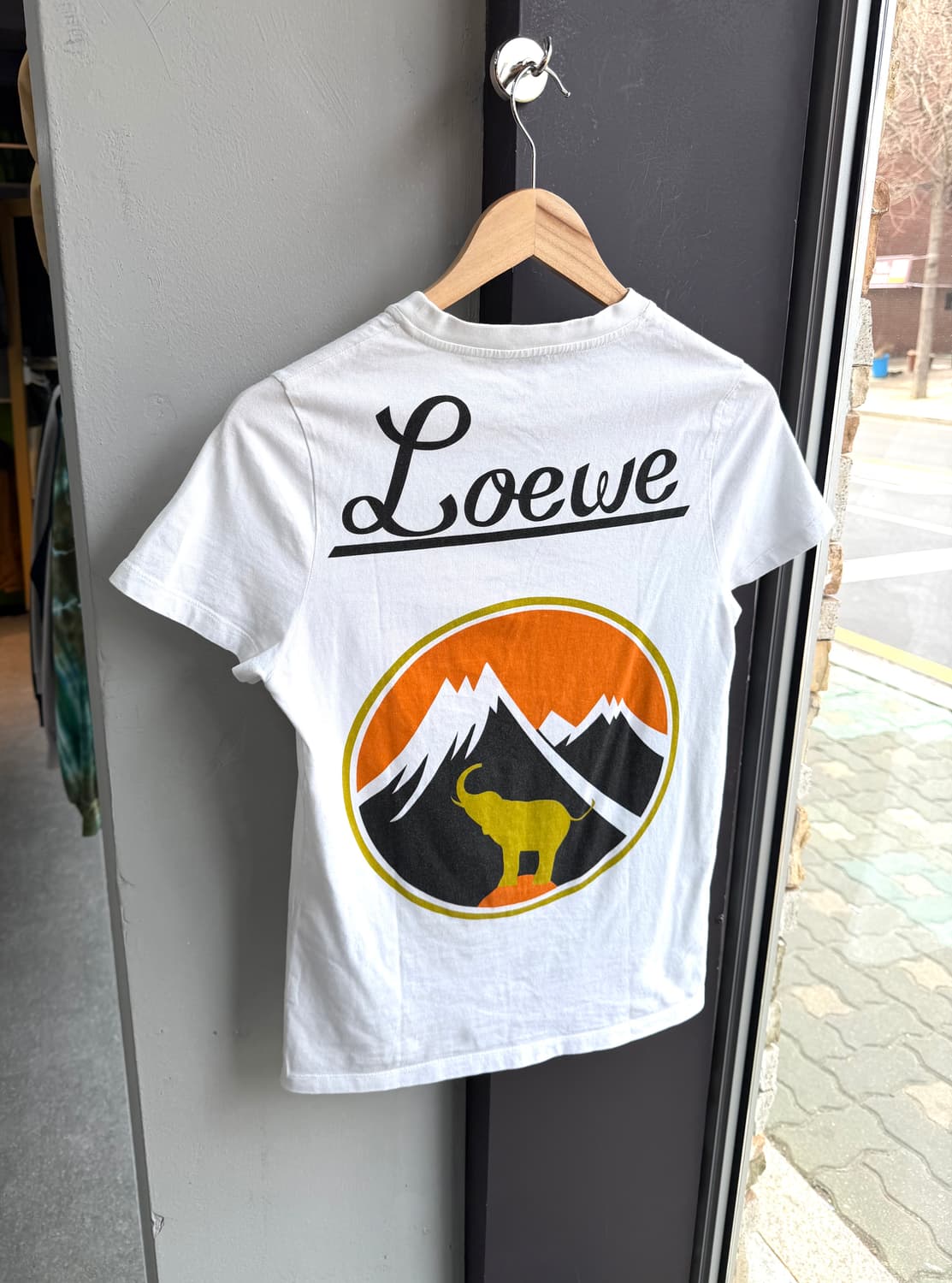 XS/ 로에베 엘레펀트 프린팅 크루넥 반팔 상품이미지5