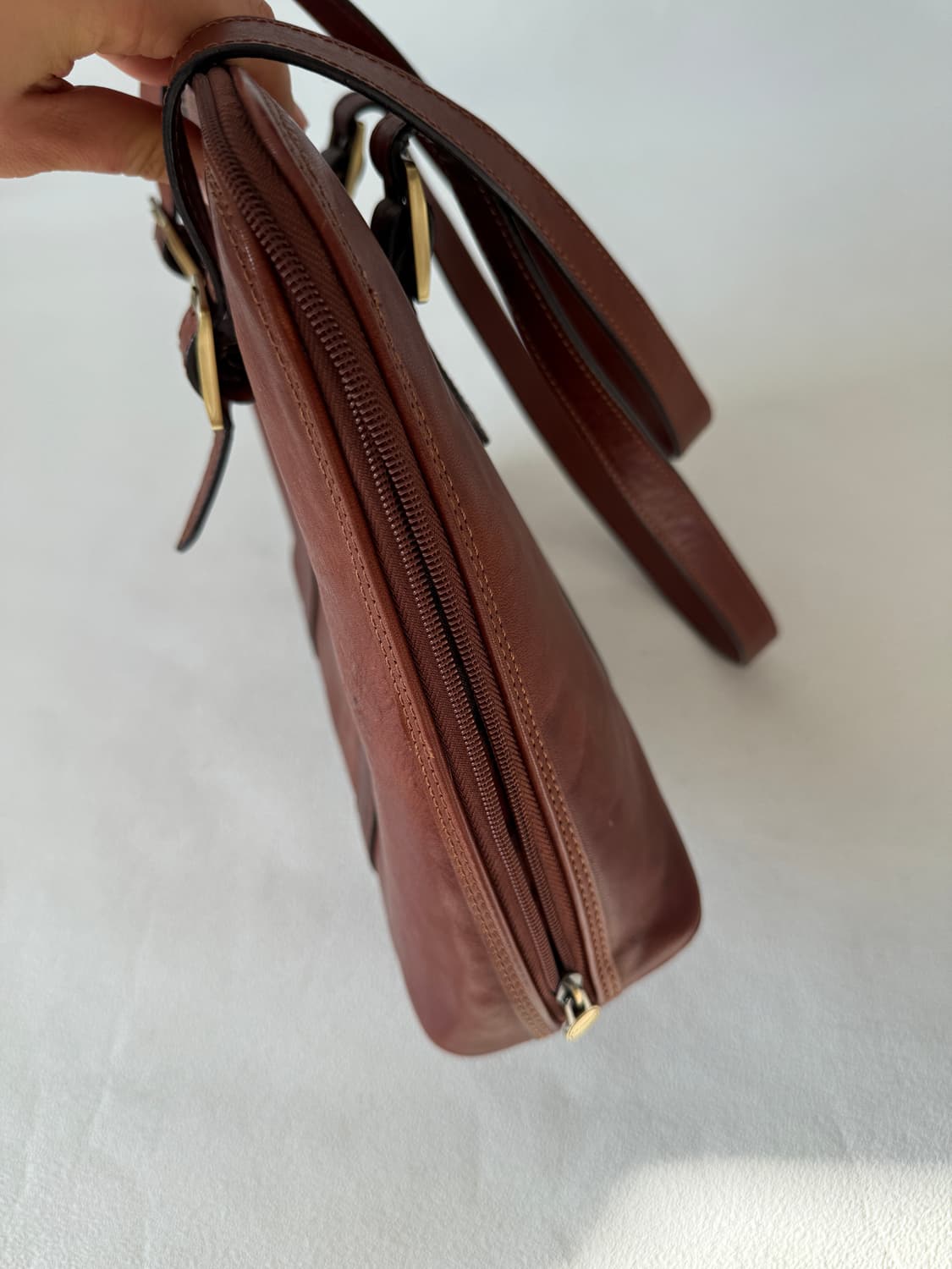 MADE IN ITALY 레더 토트 숄더백 상품이미지6