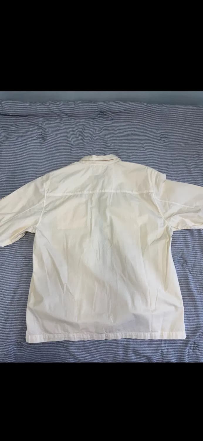 CP컴퍼니 코튼 크림 오버셔츠 새상품(XL) 상품이미지4