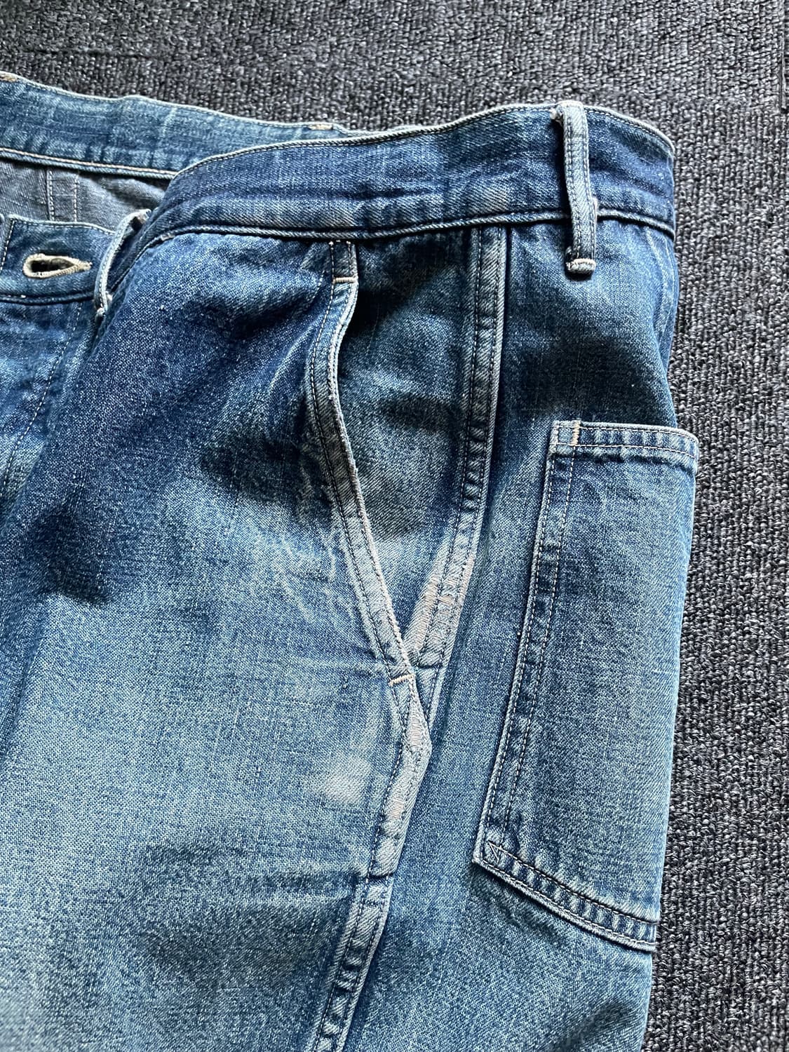 올드 피그벨 데님 밀트라우저 (실사이즈30-31) 상품이미지7