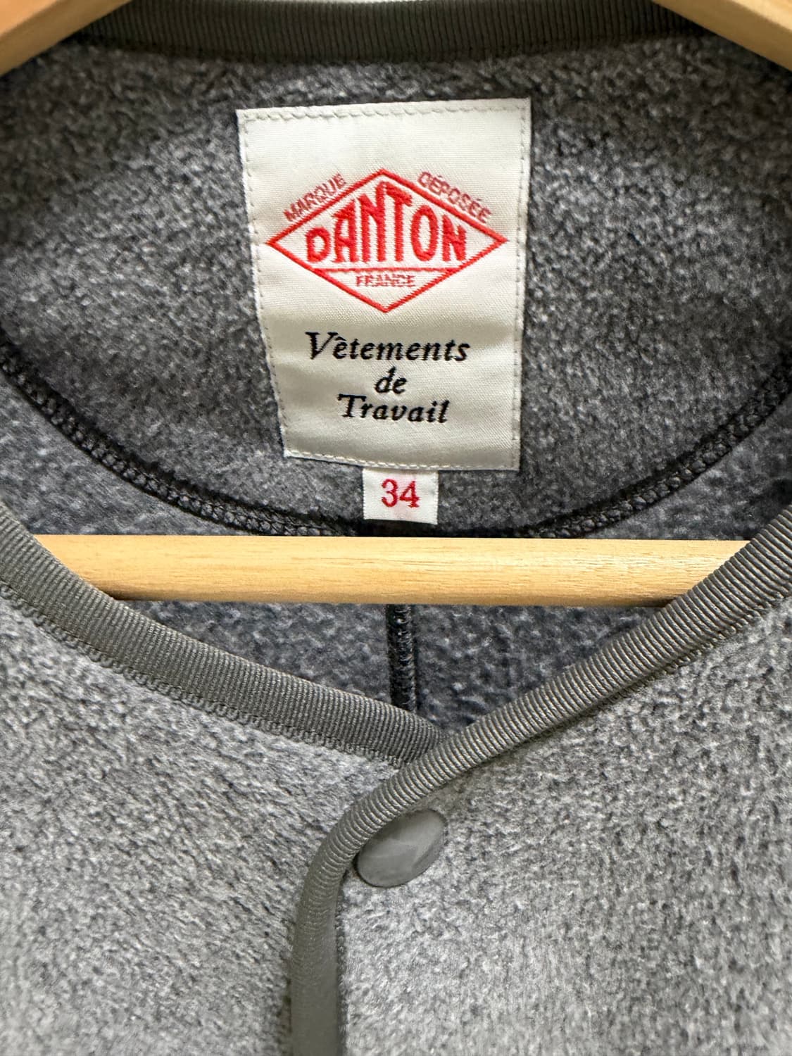 단톤 후리스 자켓 그레이  상품이미지2