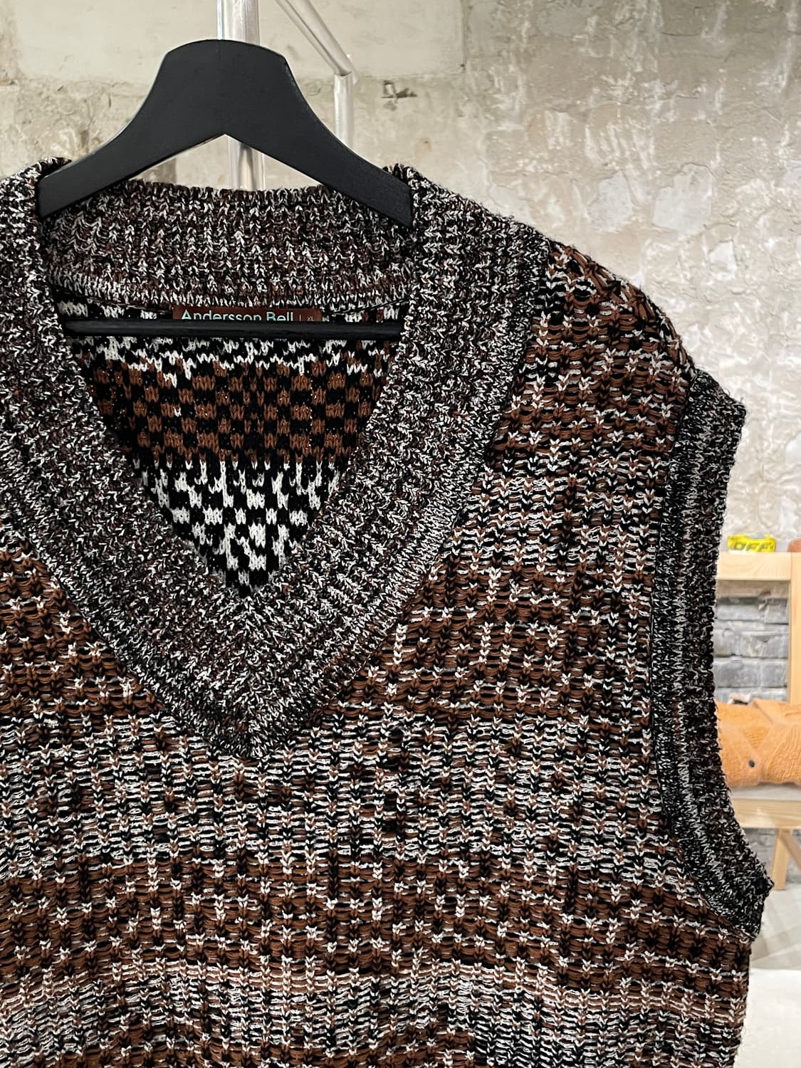 앤더슨벨 마레 모헤어 니트 베스트 상품이미지3