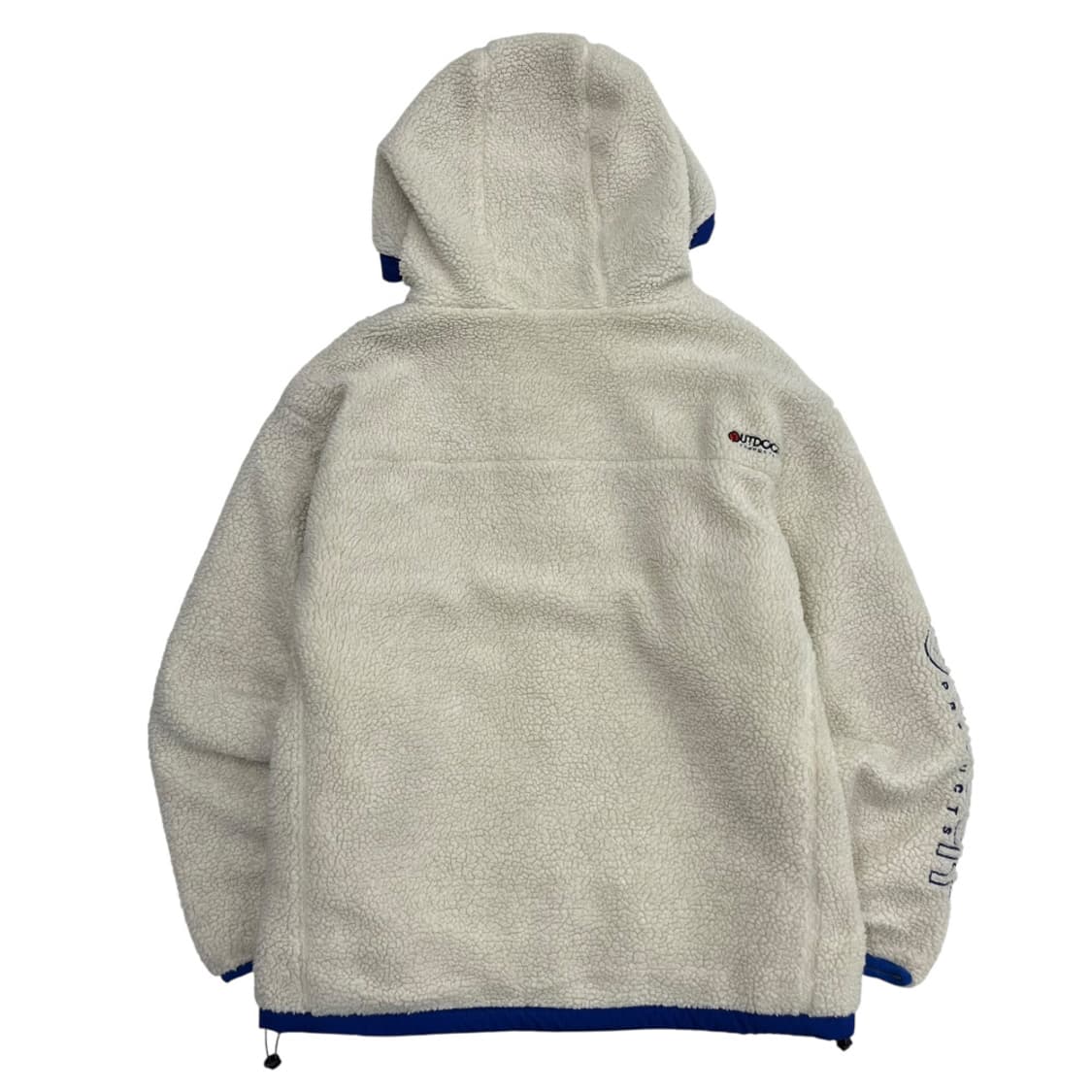  아웃도어 블루 라인 아이보리 뽀글이 집업 M 상품이미지4