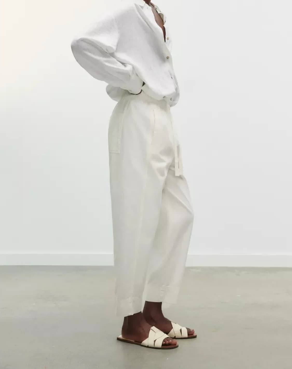 (미사용) 자라(Zara) 크로스레더 플렛 샌들 41 상품이미지2