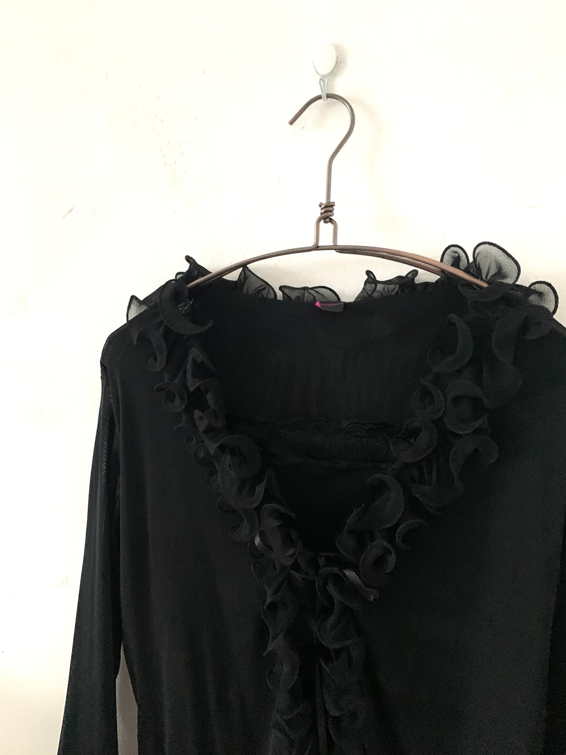Sleeveless Layered Frill Mesh Cardigan 상품이미지7