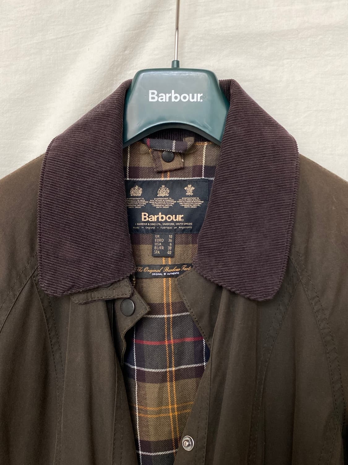 바버 왁스 재킷 올리브카키 상품이미지2