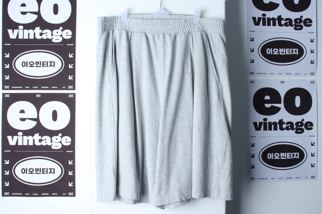 (2XL) 무신사 스탠다드 반바지 팬츠 빅사이즈 밴딩 투턱-P9845 상품이미지2