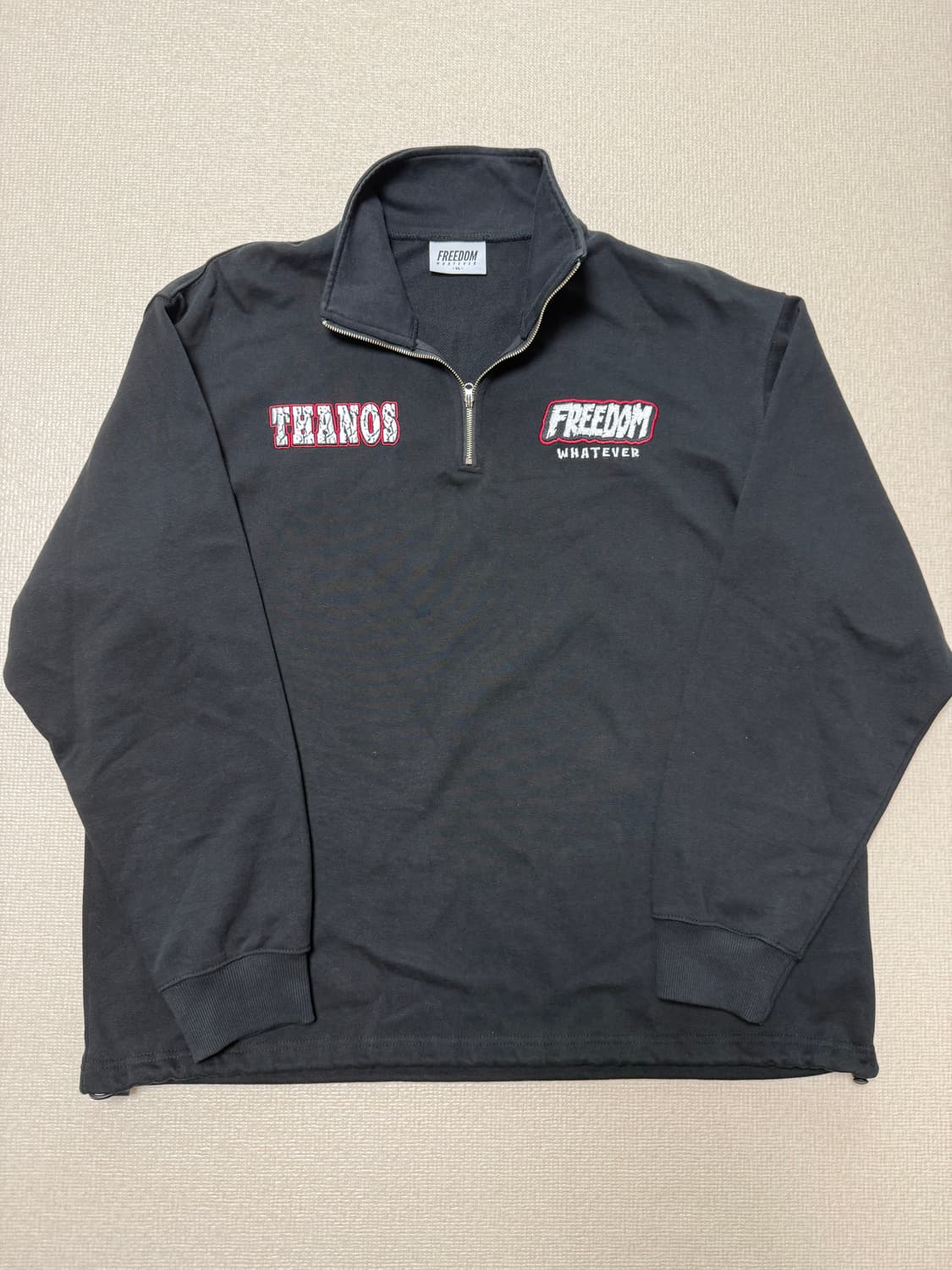 [XL]프리덤 타노스 하프집업 스웨트셔츠 상품이미지1