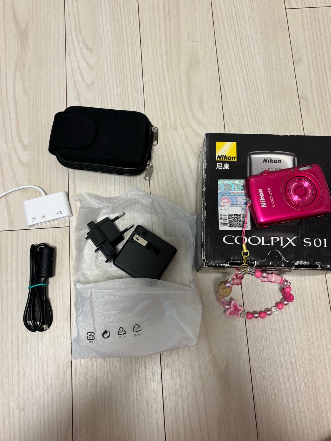 니콘 쿨픽스s01 핑크 디지털카메라 상품이미지5