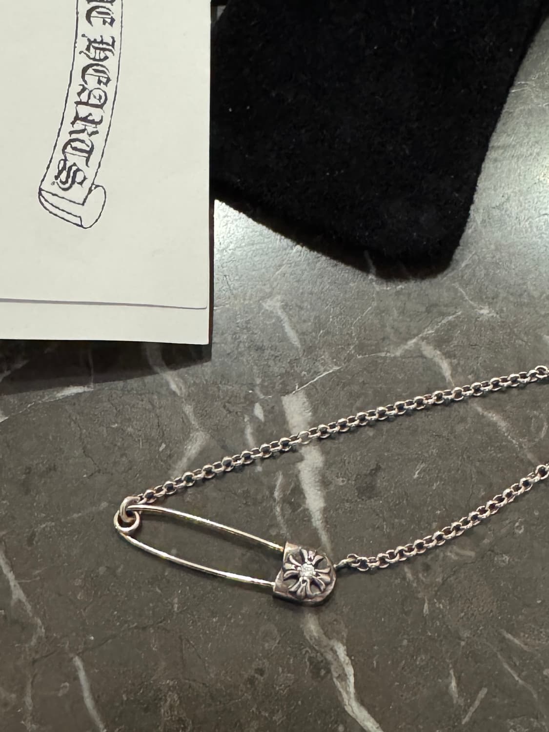 크롬하츠 세이프티핀 일체형 다이아 18인치 상품이미지2