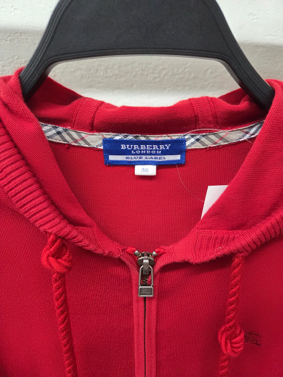 BURBERRY 버버리 레드 9부 후드집업💯 상품이미지2