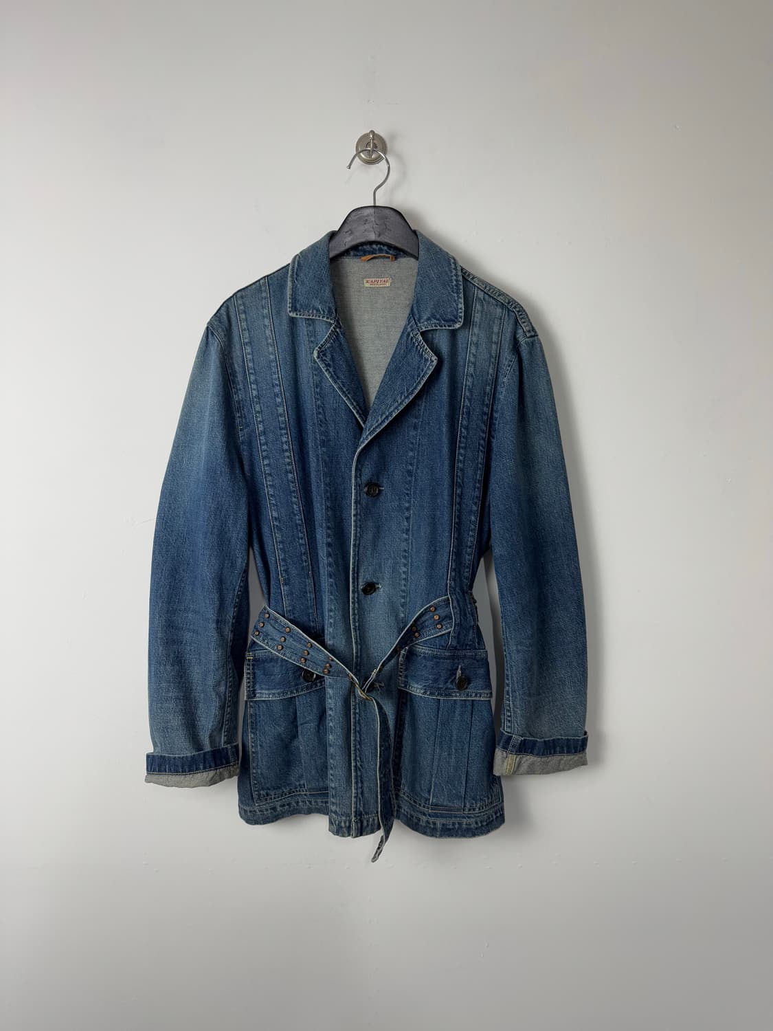 캐피탈 데님 벨티드 초어 자켓 상품이미지7