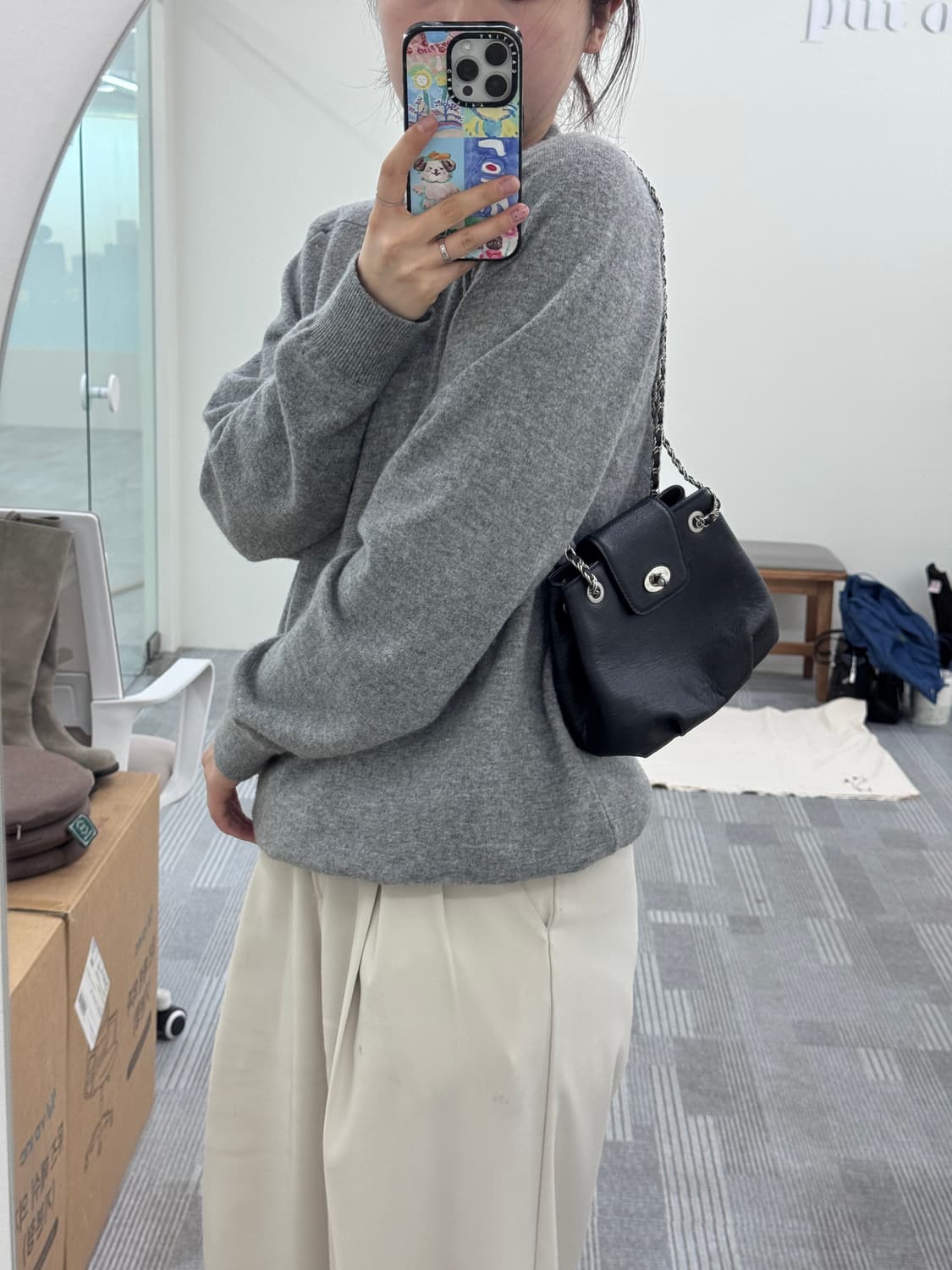 체인 투웨이 복조리백 상품이미지3