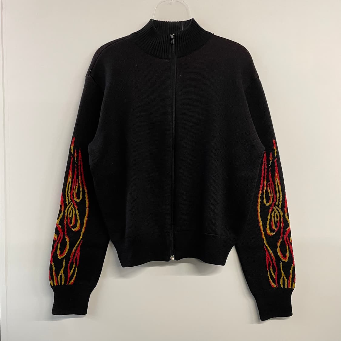 90s 할리 데이비슨 플레임 니트집업 상품이미지2