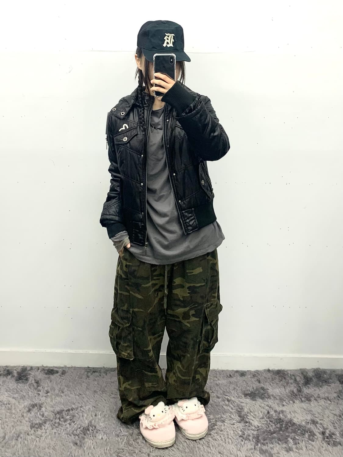 에비수 블랙 경량패딩 상품이미지5