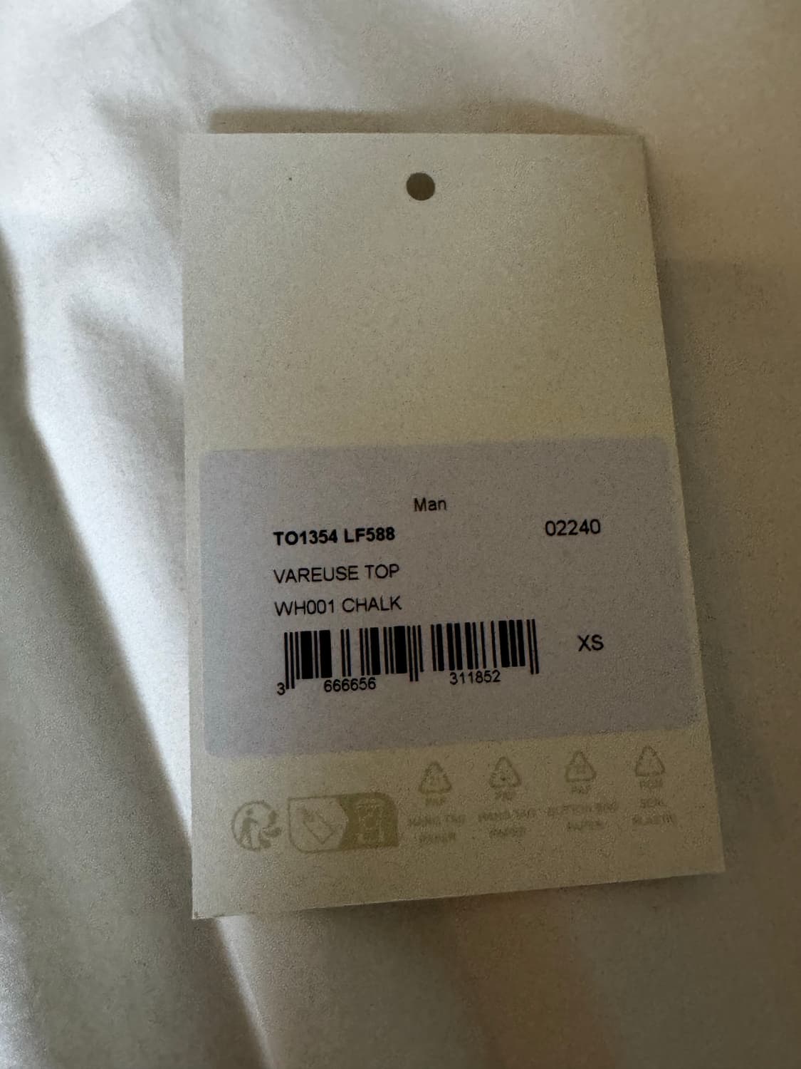 르메르 25SS Vareuse Top 화이트 XS 상품이미지8