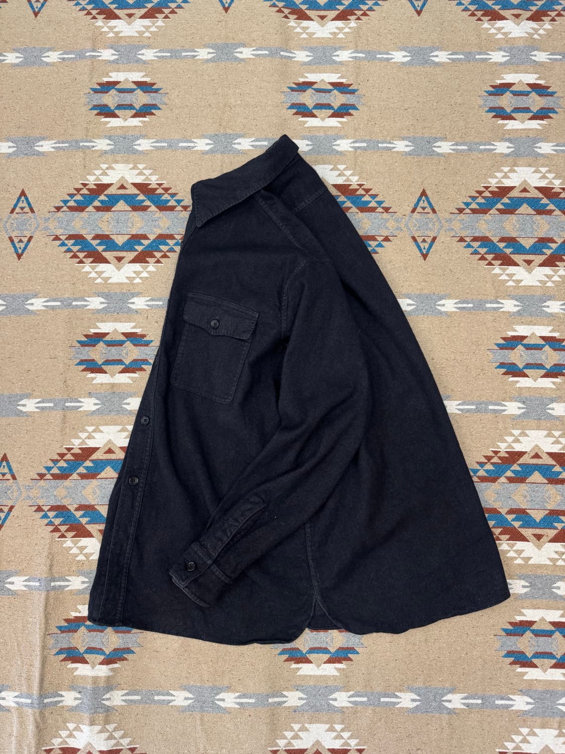 [2] 아프래세 CPO 셔츠 네이비 상품이미지7