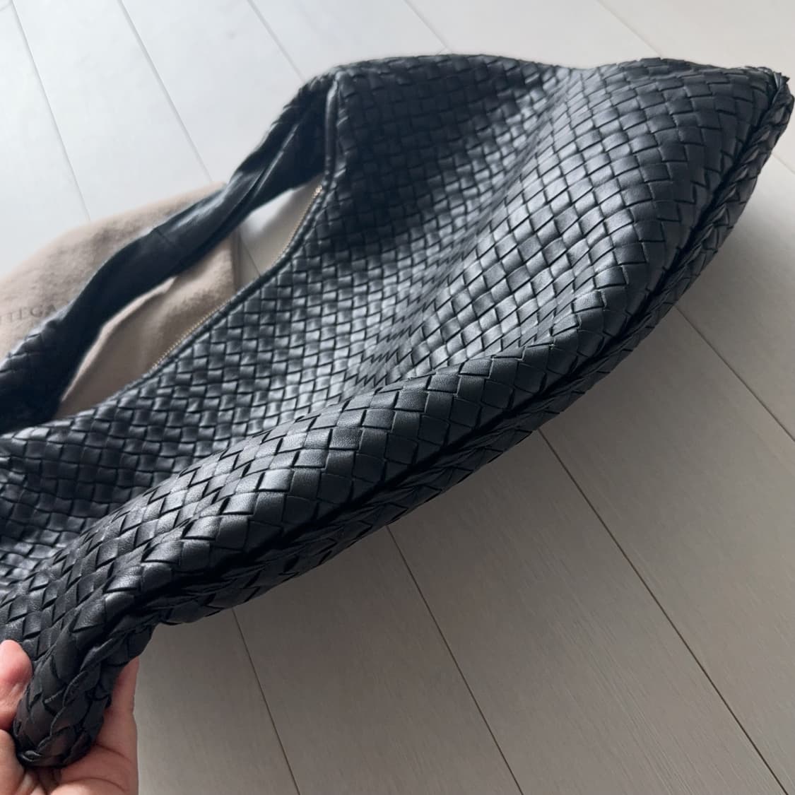 보테가베네타 인트레치아토 호보백 블랙 상품이미지9