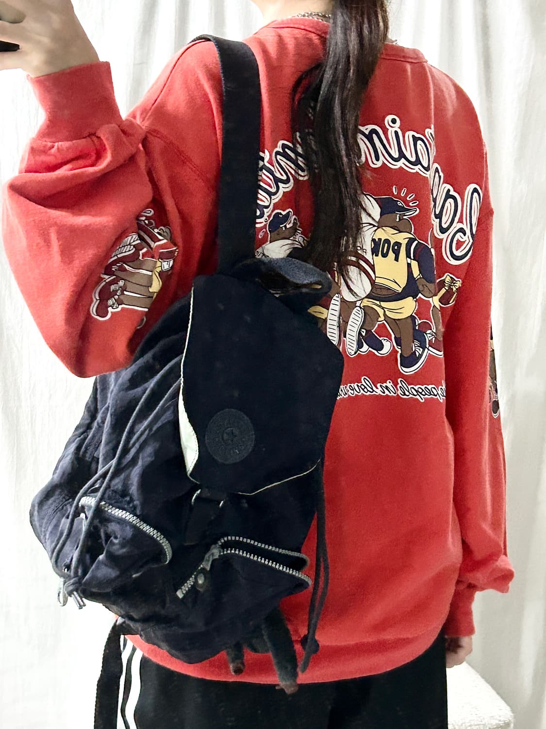 캡틴산타 프린팅 오렌지 맨투맨 상품이미지3