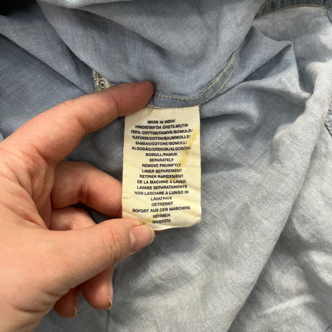 S 데님&서플라이 데님 셔츠 0306M 상품이미지3