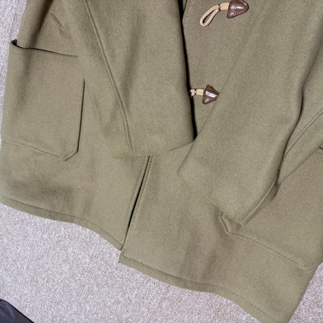 쇼트 카멜 더플코트 42 상품이미지6