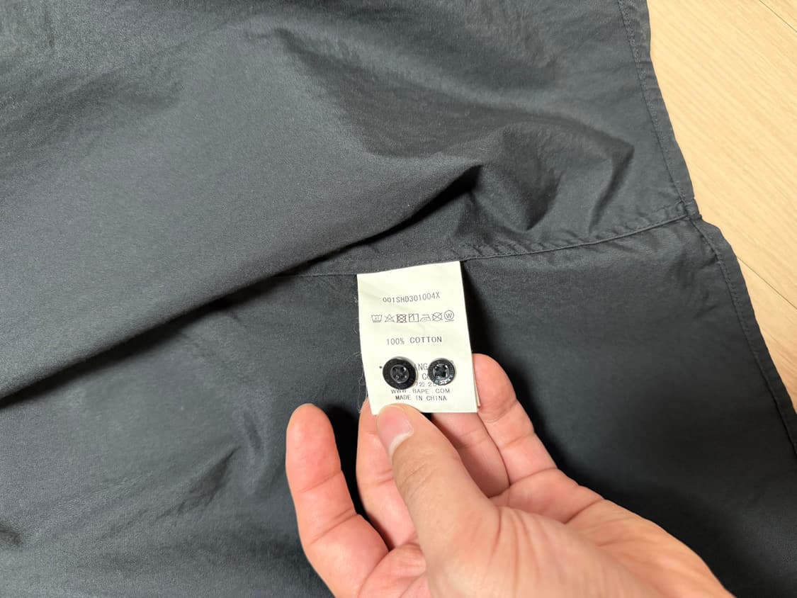 베이프 샤크 셔츠 블랙 XL 상품이미지5