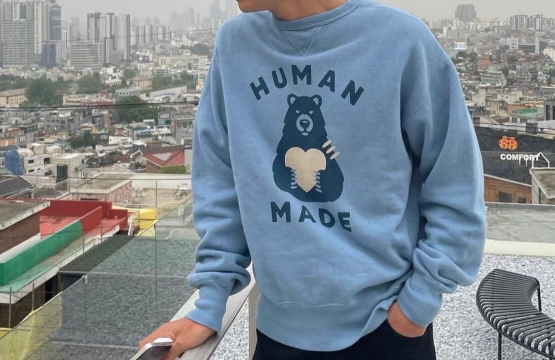 휴먼메이드 츠리아미 스웨트셔츠 #3 스카이블루 L 상품이미지3