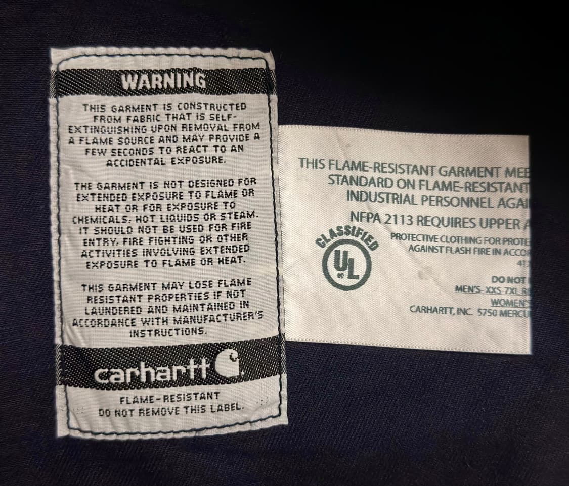 [칼하트] BP 정유사 패치 네이비 워크 셔츠 M 상품이미지4