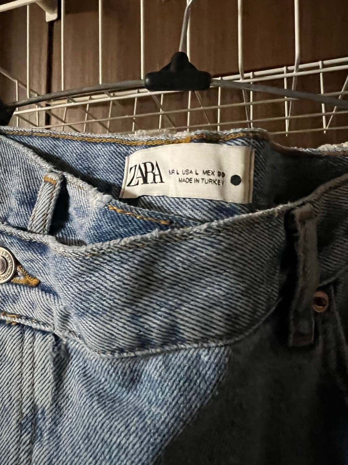 [zara] 데님 스커트 L 30 미착용 상품이미지3