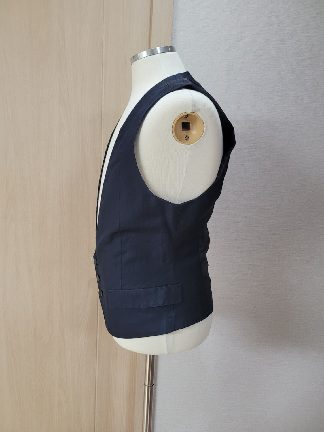 테이트 TATE 남자 3버튼 조끼 100 다크네이비 상품이미지5