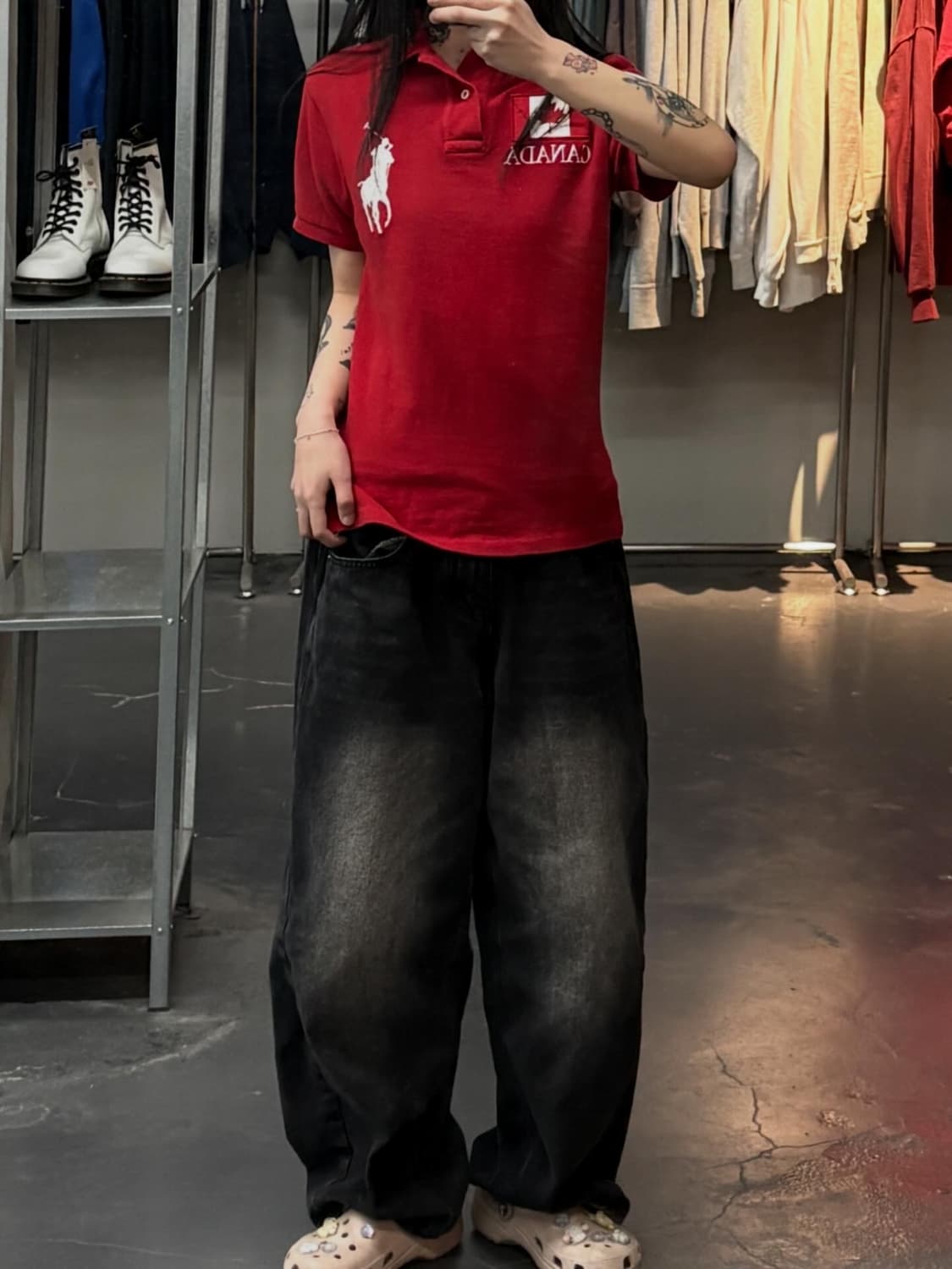 폴로랄프로렌 캐나다 빅포니 레드 폴로 셔츠 A3737 상품이미지1