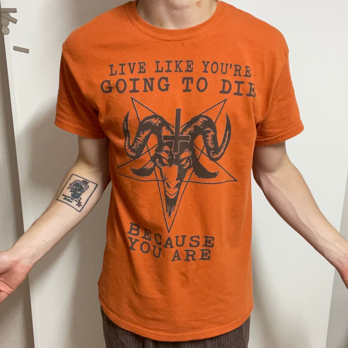 VINTAGE DEVIL ORANGE SHORT SLEEVE 상품이미지3