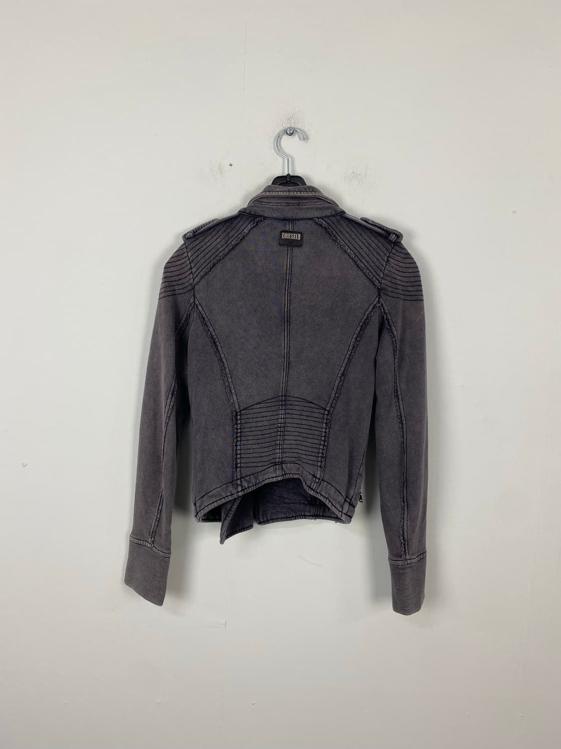 디젤 DIESEL 워싱 코튼 크롭 라이더 자켓 XXS <585> 상품이미지2